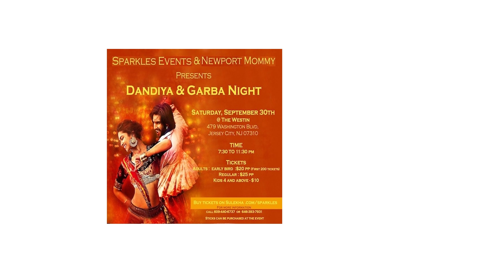 Dandiya & Garba Night Buy Tickets Online | Jersey City , Sat , 2017-09-30 | ThisisShow